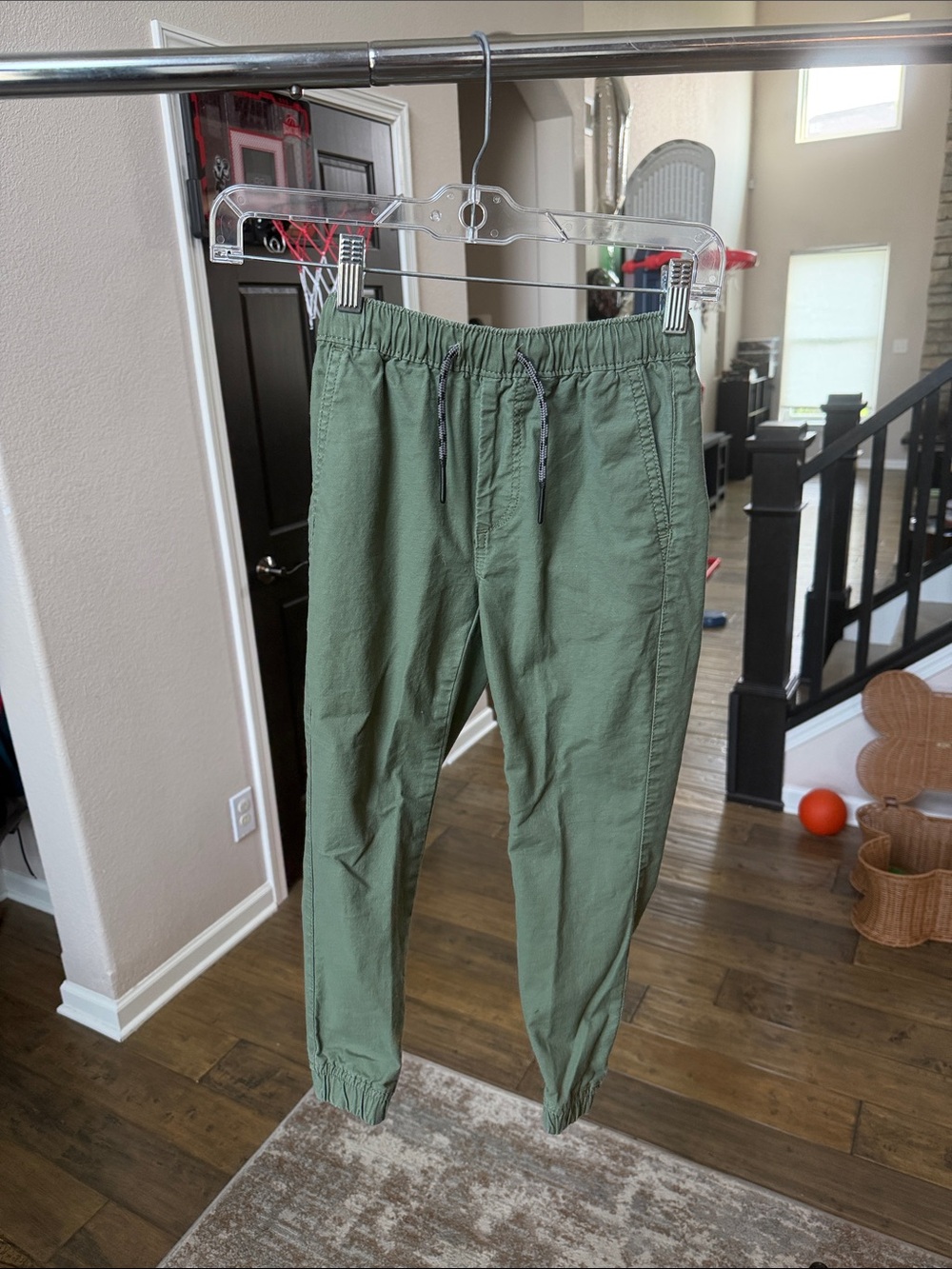 GAP Kids Small Olive Green Drawstring Jogger Pants